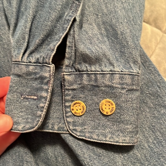 ☀️ Embroidered Denim Button-Down - Picture 5 of 7